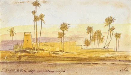 In der Nähe von Wady Halfeh, 17:30 Uhr, 6. Februar 1867