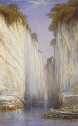 Die Marmor-Felsen - Nerbudda Jubbolpore