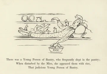 Es war eine junge Person aus Bantry, die häufig in der Speisekammer schlief