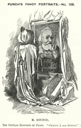 Punch-Karikatur: Charles Gounod, französischer Komponist (Stich)