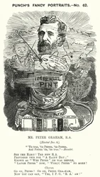 Punch-Karikatur: Peter Graham, schottischer Künstler