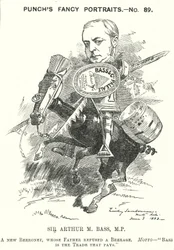 Karikatur: Sir Michael Arthur Bass