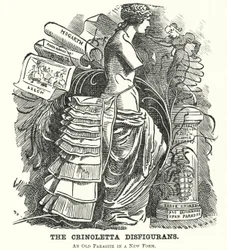 Die Crinoletta Disfigurans (Karikatur)