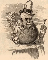 Karikatur von Ferdinand de Lesseps