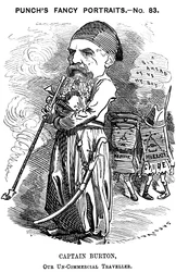 Richard Francis Burton, englischer Entdecker und Orientalist, 1882