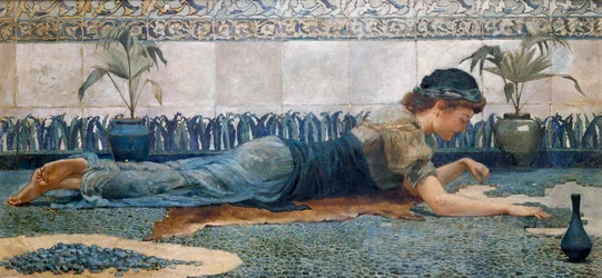 Die blaue Mosaik