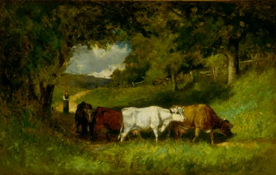 Die Kühe nach Hause treiben