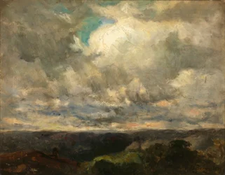 Ohne Titel (Landschaft, bewölkter Himmel)