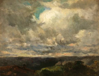 Unbetitelte Landschaft, bewölkter Himmel