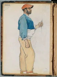 Skizze eines spanischen Mannes, 1906