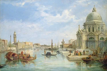 Die Mündung des Canal Grande, Venedig, mit Santa Maria della Salute