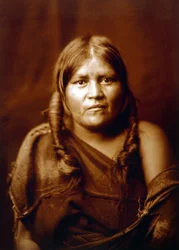 Eine Hopi-Frau, Indianerin, ca. 1904, Foto von Edward S. Curtis