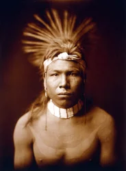 Schwarzes Haar, Indianer, ca. 1905, Foto von Edward S. Curtis