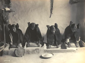 Die Mehlrinne - Hopi von Edward S. Curtis
