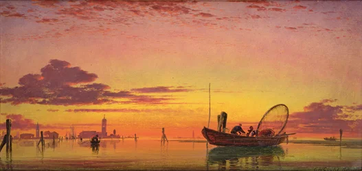 Mazzorbo an der Lagune von Venedig, 1864