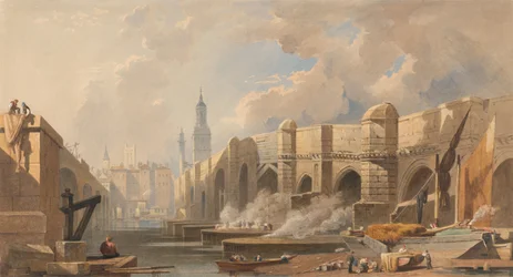 Alte und neue London Bridge