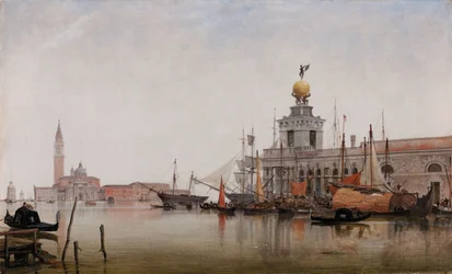 Die Dogana di Mare mit San Giorgio Maggiore im Hintergrund, 1863