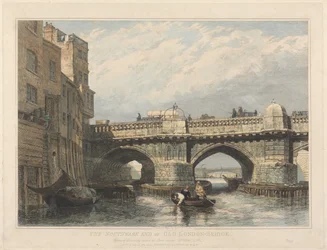 Das Southwark-Ende der alten London Bridge