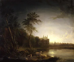 Mondscheinansicht des Eton College