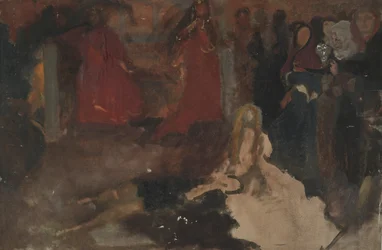 Kompositionsstudie für Die Theaterszene in Hamlet, Akt III, Szene II