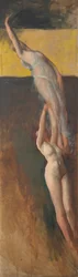 Figurenstudie, für Der Geist des Lichts, Rotunde, Pennsylvania State Capitol, Harrisburg