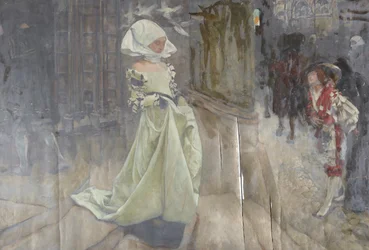 Figurenstudie, möglicherweise für Margaret und Faust