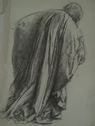 Figurenstudie für Galahad