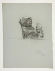 Figurenstudie für König Artus