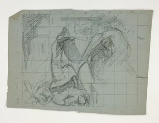 Figurenstudie für die Sieben Todsünden, aus Die Suche nach dem Heiligen Gral (eine Serie von fünfzehn Gemälden für die Boston Public Library, abgeschlossen 1901)