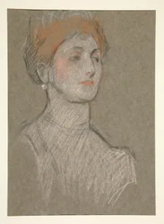 Kopf einer Frau, Krönung von Edward VII.