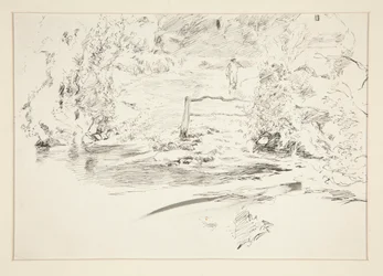 Landschaft mit Figur