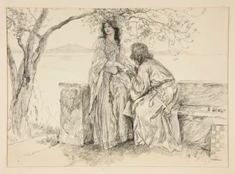 Miranda und Ferdinand, Illustration für Akt V, Szene i, Der Sturm