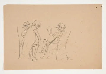 Studie für .1207 - Illustration für Oliver Goldsmith