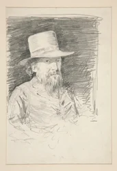 Studie für General Meade: Skizze für Wandgemälde im Staatskapitol in Harrisburg, Pennsylvania, 1902-1911 (vollendet von John Singer Sargent)