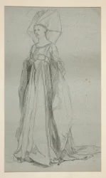 Studie für Lady Anne, für König Richard III (?)