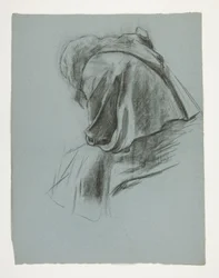 Studie für Die Abreise, aus Die Suche nach dem Heiligen Gral (eine Serie von fünfzehn Gemälden für die Boston Public Library, abgeschlossen 1901)