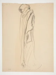 Studie für die Figur von 21 Uhr in