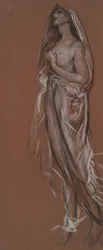 Studie für die Figur von 4 Uhr (?)