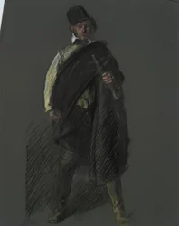 Studie für die Figur von Captain Peter Minuit