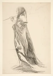 Studie eines Hellebardenträgers, aus König Richard III
