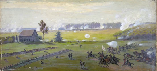 Amerikanischer Bürgerkrieg 1861-1865: Schlacht von Gettysburg 1.-3. Juli 1863, die Lees Invasion des Nordens beendete. Höchste US-Verluste im Krieg.