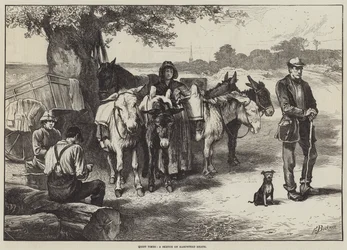 Ruhige Zeiten, eine Skizze auf Hampstead Heath