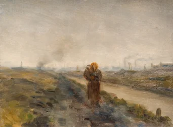 Mutter und Kind, Landschaft im Black Country