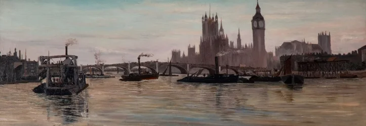Die Themse bei Westminster, 1878