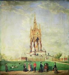 Das Albert Memorial in London, 1887