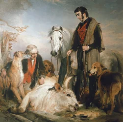 Szene im Chillingham Park: Porträt von Lord Ossulston, ca. 1833-36