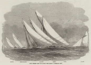 Royal Thames Yacht Club Match, die Yachten in Northfleet Hope