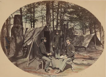 Leben im Lager, Hauptquartier des 6. Korps, ca. 1864