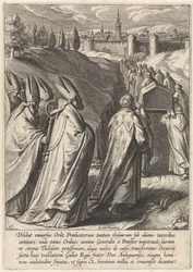 Sarg von Thomas von Aquin wird in die Dominikanerkirche von Toulouse gebracht