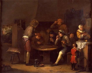 Innenraum eines Bauernhauses, 1677